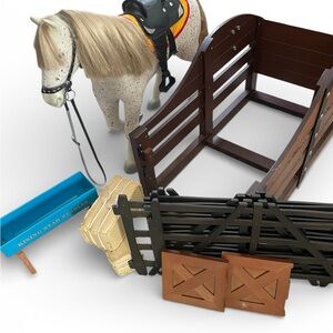 American Girl Western Horse and Stable With Accessories
